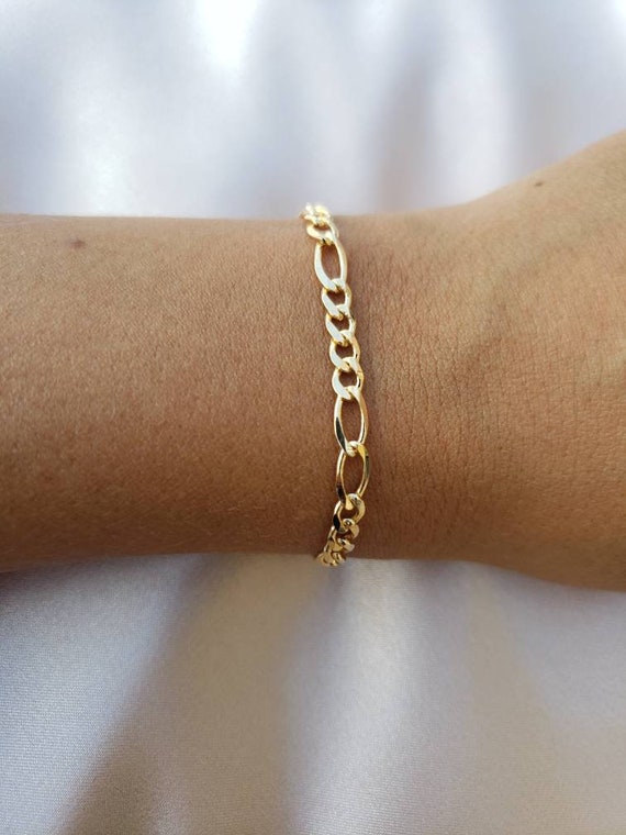 Gold Filled Figaro Bracelet Figaro Bracelet 18kGold Filled | Etsy