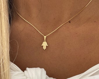 Silver Alloy Hamsa Khamsa Hand Eye Pendant Braided Brown Leather Choker Necklace Silver Alloy Hamsa Khamsa Hand Eye Pendant Braided Brown Leather Choker Necklace