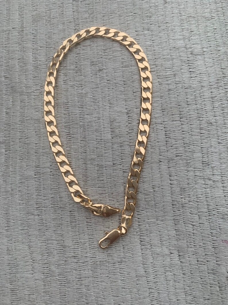 Gold Chain Anklet Thick Gold Chain Anklet 18k Gold Chain Etsy