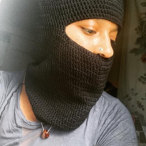 Custom Balaclava Ski Mask in double crochet