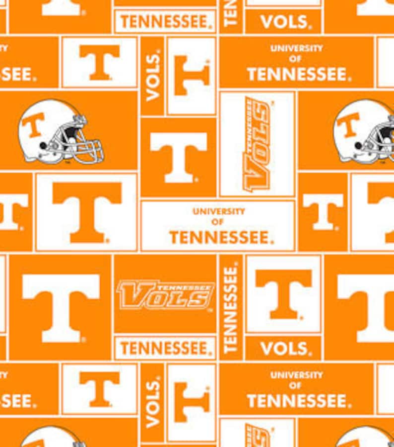 56 X 68 inches Stadium Blanket Tennessee Volunteers Free Shipping Football Fan Gift Fleece Lined University of Tennessee UT