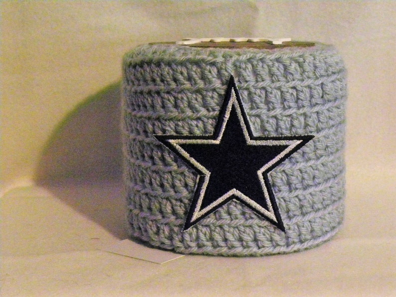 Cowboys Crochetedtoilet Paper Cover Toilet Tissue Cover Etsy