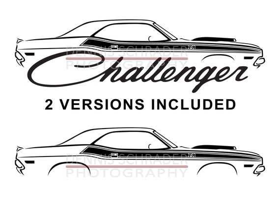 Car Svg Eps Png Jpg Dodge Challenger Svg Illustration Car Etsy