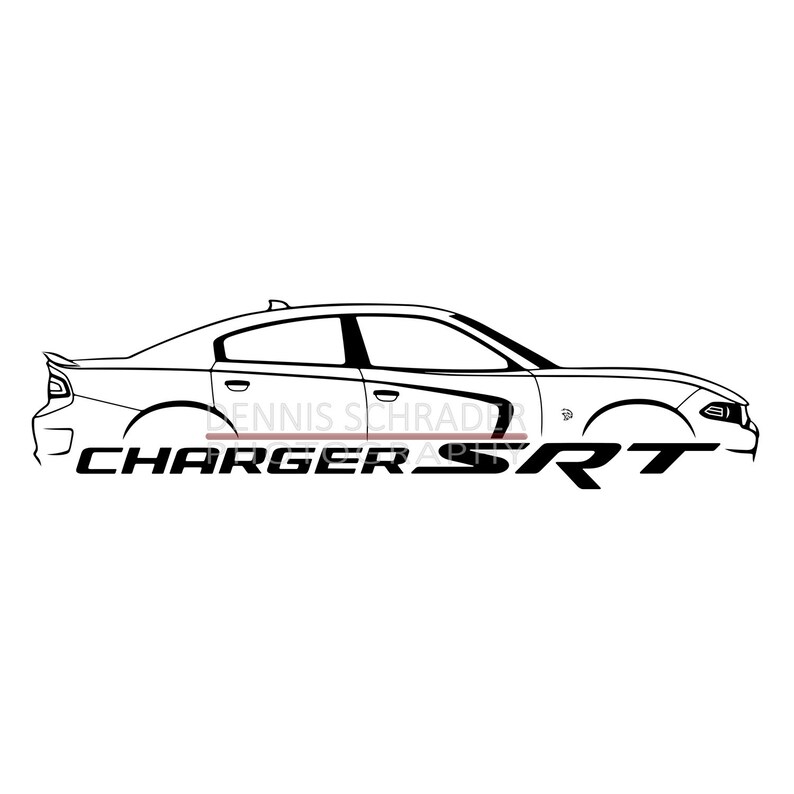 Car svg eps jpg png Dodge Charger svg Illustration Car Vector Etsy