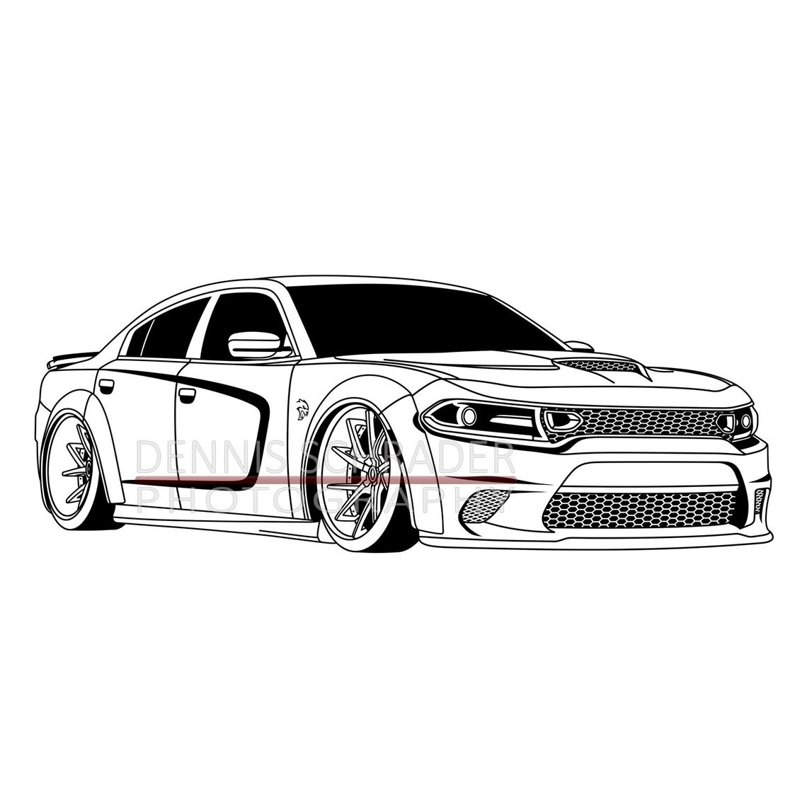 Car Svg Eps Png Dodge Charger Widebody Svg Illustration Etsy My XXX