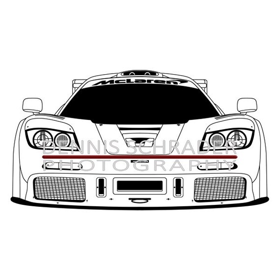Super Car Mclaren F1 Lm Coloring Page Cool Car Printable Free