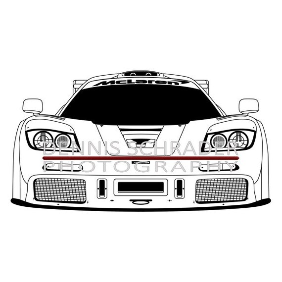 Super Car Mclaren F1 Lm Coloring Page Cool Car Printable Free