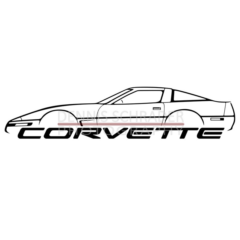Download Car svg eps png jpg C4 Corvette svg Chevy SVG Illustration ...