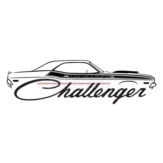 Car Svg Eps Png Jpg Dodge Challenger Svg Illustration Car Etsy