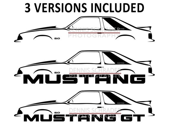 Car Svg Eps Png Jpg Ford Mustang Gt Svg Illustration Car Etsy