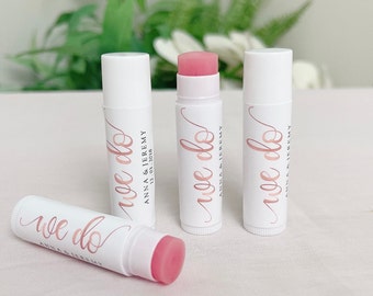 PERSONALISED Lip Balm: WEDDING Favor & BRIDESMAID Gift