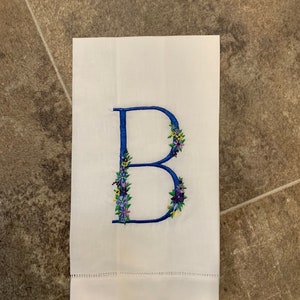Embroidered Guest Towel, Custom Embroidered, Personalized Guest Towel, Fine Linens, Personalized Tea Towel, Wedding Gift, Anniversary Gift