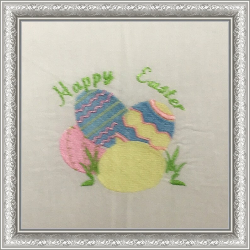 Easter Embroidered Guest Towel Custom Embroidered Easter Etsy