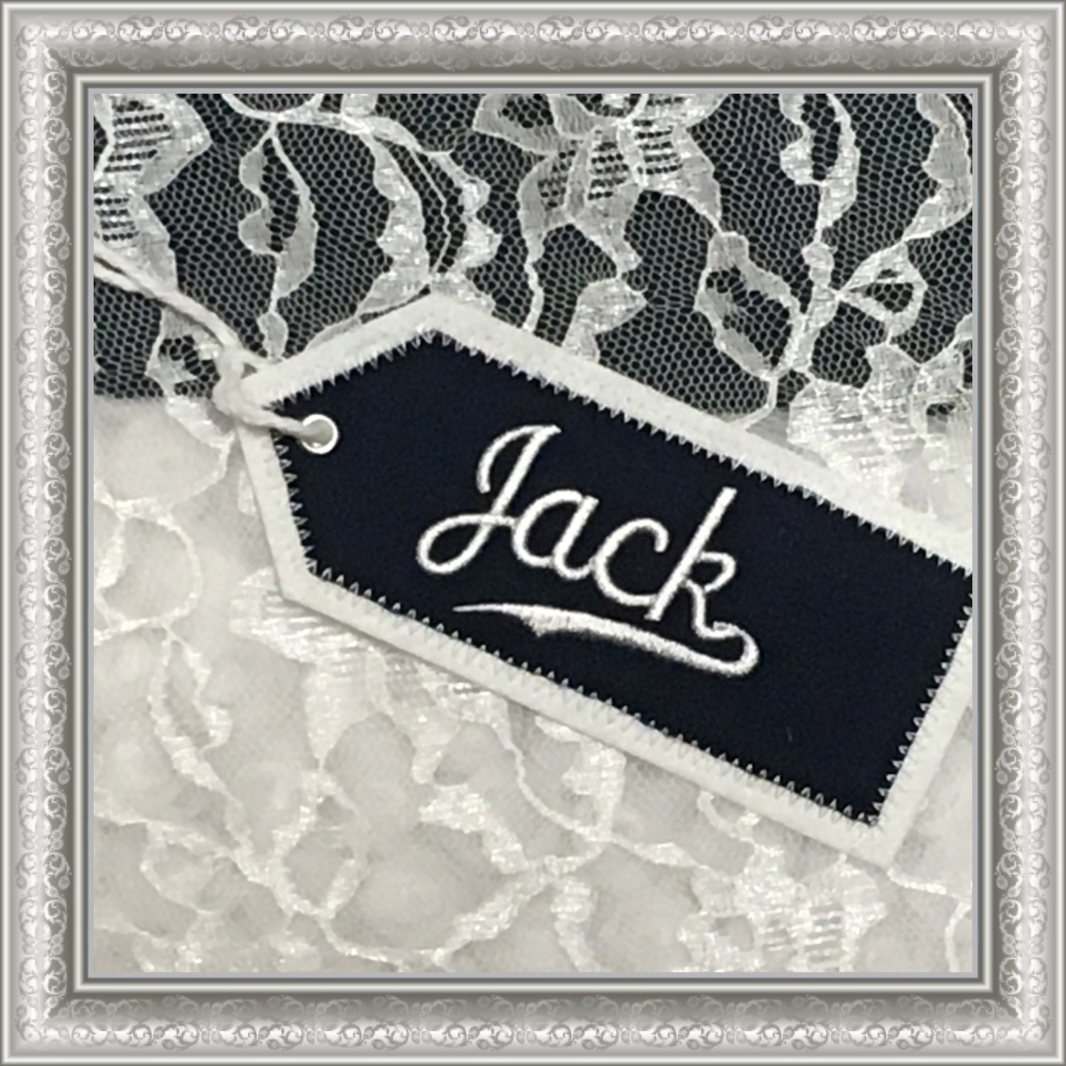 Personalized Embroidered Sports Bag Name Tag, Easter Basket Birthday Gift Tags, Athletic Tag