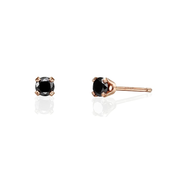 small rose gold earrings