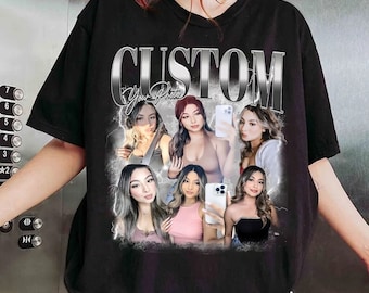 Custom Your Own Bootleg Vintage Retro Shirt, Custom Bootleg Rap Tee, Personalized Photo Bootleg PNG Shirt