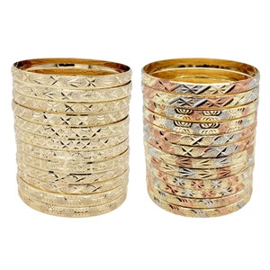 22k Real Gold Plated 12 Pcs Look Slim Sleek Indian Bridal Bangle Handmade Bracelet Set zdjęcie 3