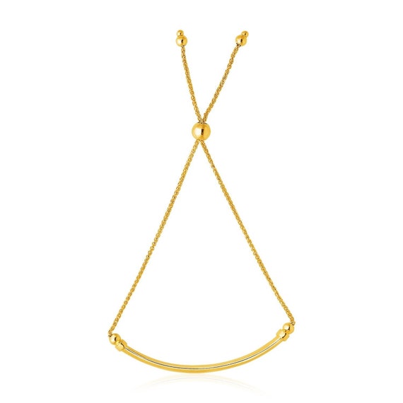 Lariat bracelet gold deals