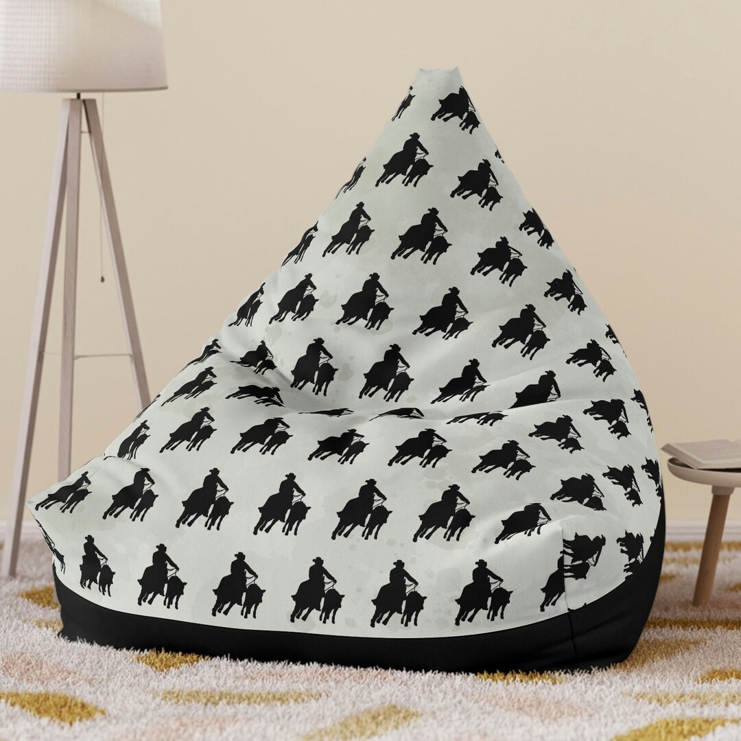 Working Cow Horse Bean Bag Chair COVER Etsy