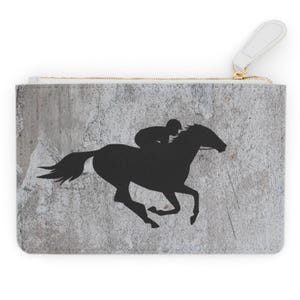 Race Horse Mini Clutch, Horse Gift, Horse Racing Gift, Horse Lover, Race Horse Trainer, Thoroughbred Racing, Derby Horse, Jockey Gift
