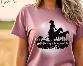 Ain't Nothin' A Trip To The Barn Can't Fix! - Unisex Pferd Shirt, Pferd Besitzer Geschenk, Pferd Mädchen Shirt, Reiten T-shirt, Horse Show Tee
