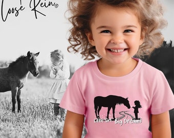 Little Girl... Big Dreams - Toddler Horse T-shirt, Horse Girl Shirt, Horse Gift, Horse Love T-shirt, Gift for Horse Owner, Horse Show Shirt