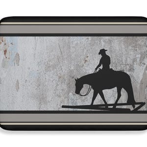 Wanderpferd, rustikale Laptophülle für Pferdebesitzer, Pferdetrainer Geschenk, Ausstellungspapiere, Pferdegeschenk, Wanderreiten, Pferdesport