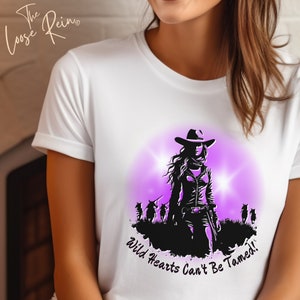 Wild Hearts Can&#39;t Be Tamed! - Unisex Horse Shirt, Horse Owner Gift, Horse Girl Shirt, Rodeo Cowgirl Shirt, Riding T-shirt, Horse Lovers Gift