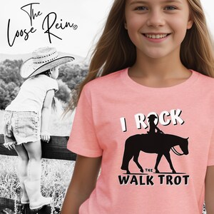I Rock The Walk Trot (girl) - Youth Unisex Horse T-shirt, Horse Girl Shirt, Horse Gift, Show Horse, Horse Owner Gift, Horse Show Shirt, Pony