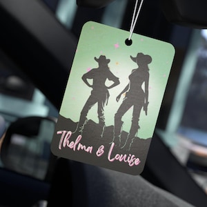 Thelma and Louise Car Air Freshener, Truck Decor, Car Scent, Auto Air Freshener, Horse Owner, Horse Trainer, Horse Gift, Horse Friend Gift