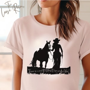 There Is A Voice That Doesn&#39;t Use Words...Listen! - Unisex Horse Shirt, Rodeo Shirt, Gift for Horse Owner, Cowgirl T-shirt, Horse Show Shirt
