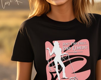 Rodéo, cow-girl, chemise de cheval, t-shirt western, fille de la campagne, t-shirt rétro pour amateur de chevaux, cadeau bohème pour femme, trouver un remède
