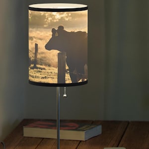 Dairy Cow Table Lamp, Cattle Farm, Cow Lamp, Gift for Farmer, Cattle Owner Gift, Country Living, Ranch Living, Farm Gifts, Cow Lovers Gift