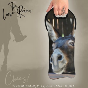 Hee Haw - Pferd Wein Einkaufstasche, Bier Caddy, Champagner Geschenk für Pferdebesitzer, Pferd Getränketräger, Esel Tasche für besondere Anlässe
