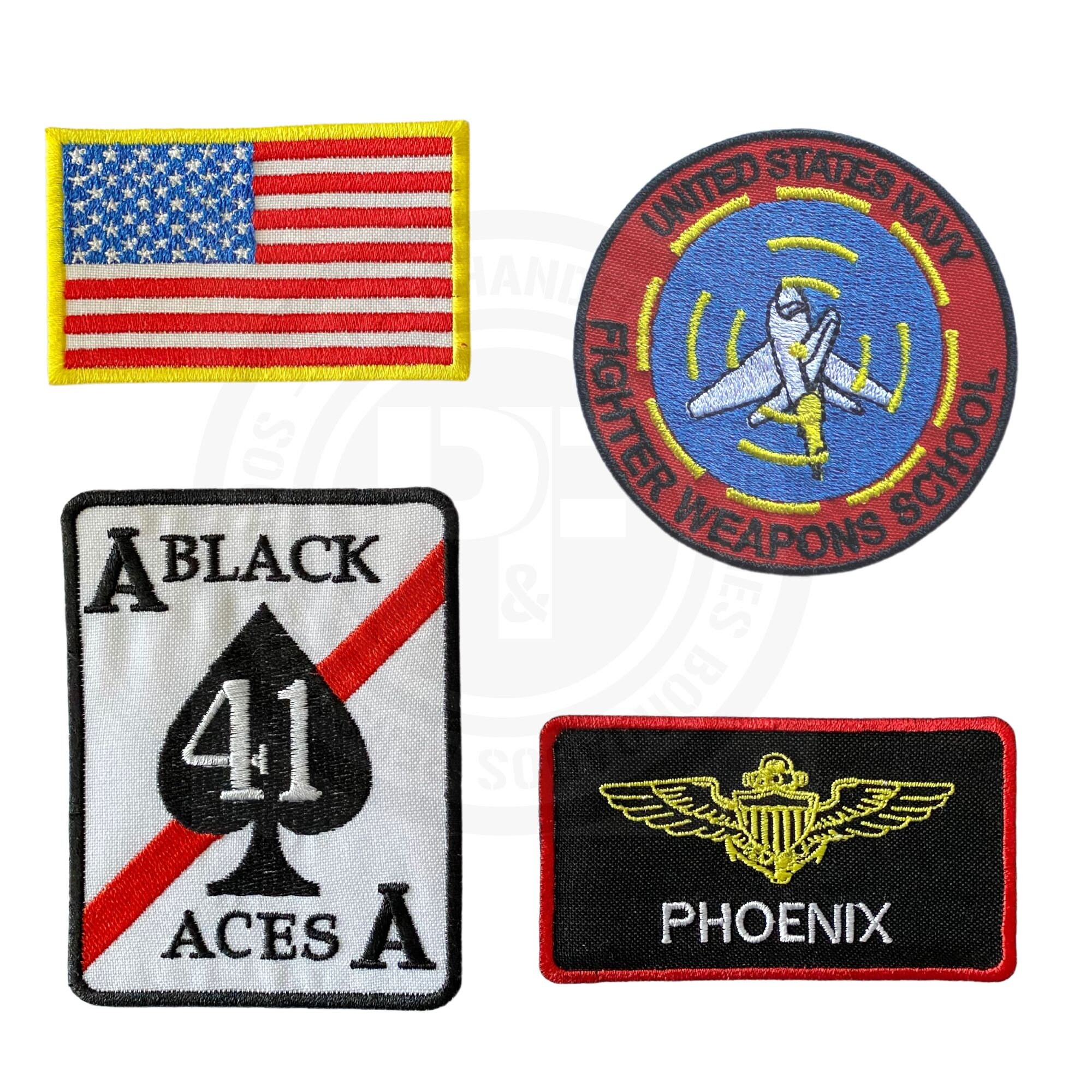 Maverick Top Gun Patches Northern Safari Army Navy Maverick Top Gun Patches Northern Safari Army Navy