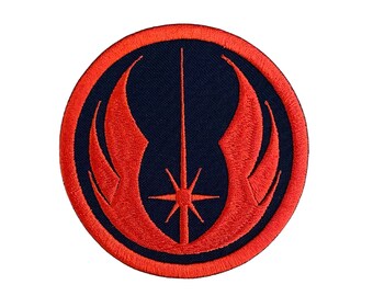 Star Wars Jedi Logo Patch with hook & loop attachment 3 inches tall 