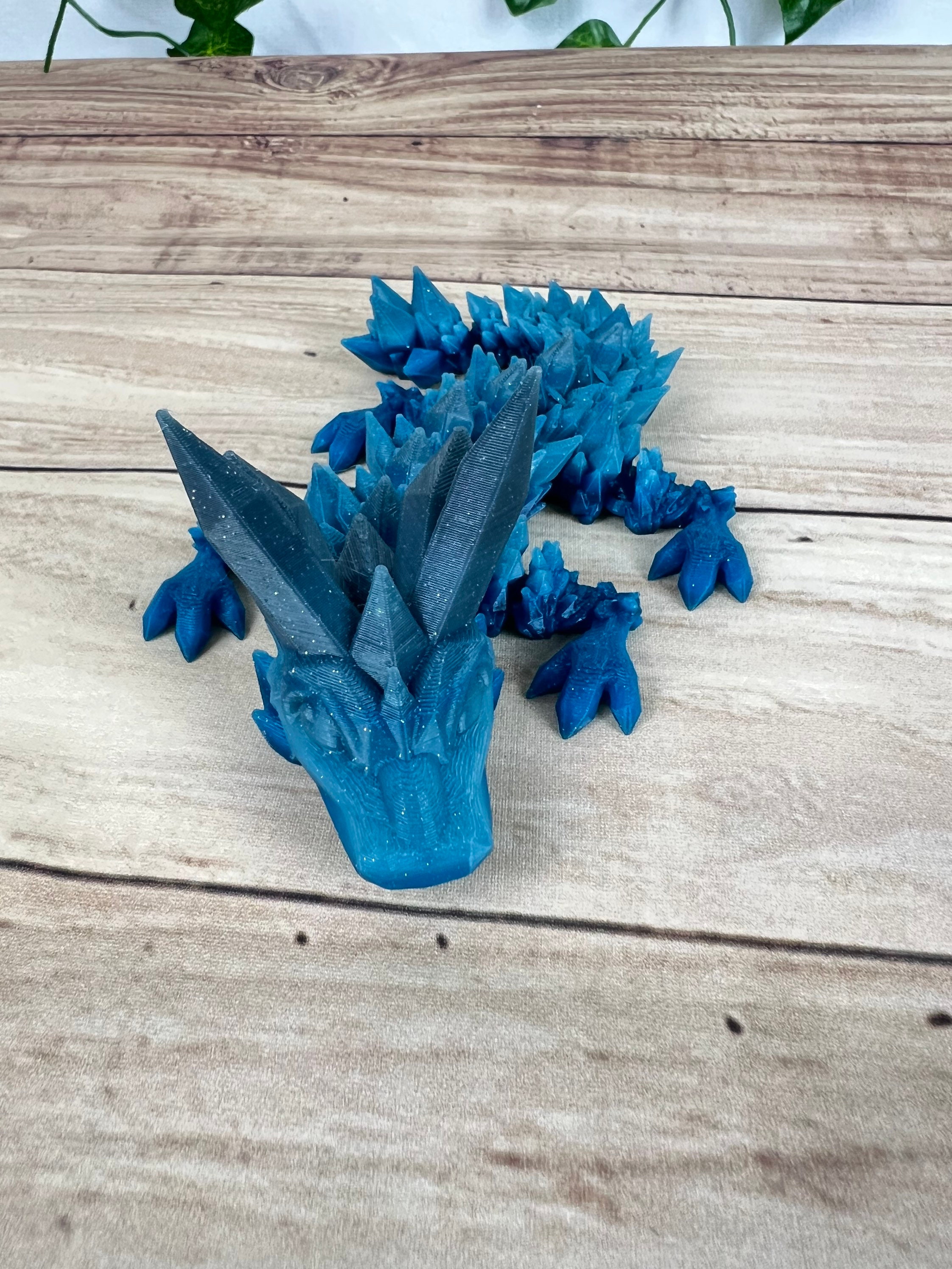 Crystal Dragon, 3D printed, Articulated Flexible