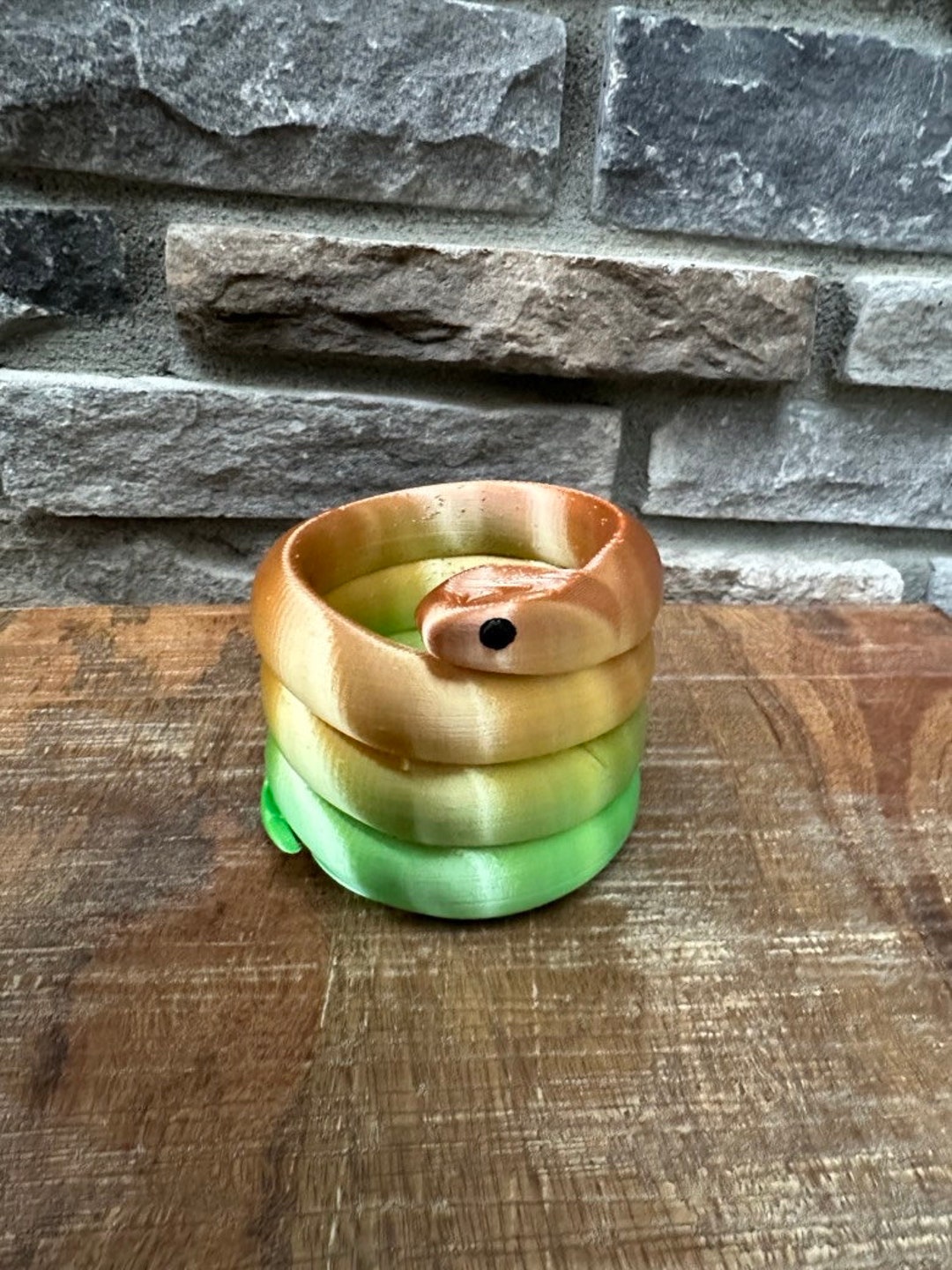 Large Snake Planter 3d Printed Hand Painted Custom Succulent Pot Etsy
