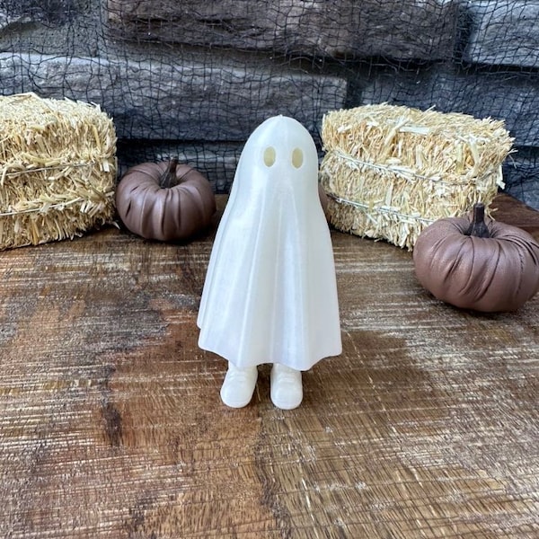 Trick or Treat Ghost | 3D Printed | Articulated Flexible | Custom Fidget Toy | Halloween Decoration
