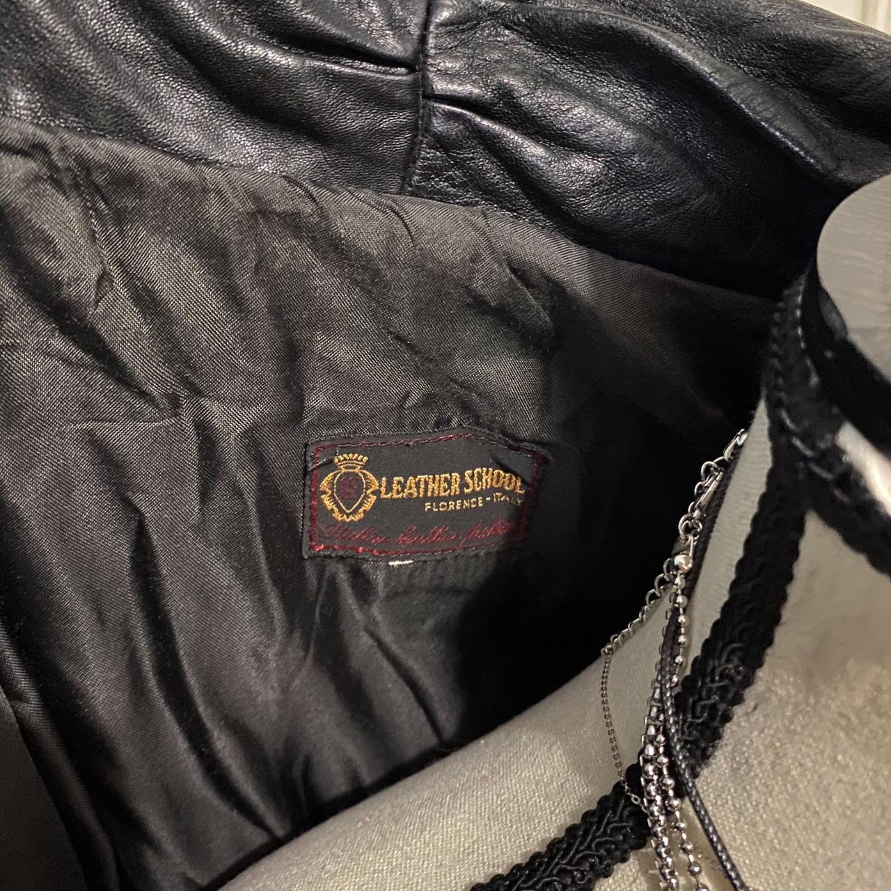 Vintage Italian Black Jacket with Faux Fur Trim (S)