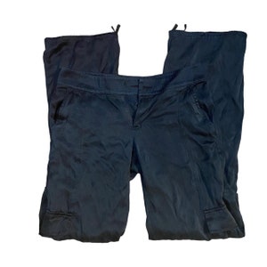 Y2k Banana Republic 100% Silk Black Pants