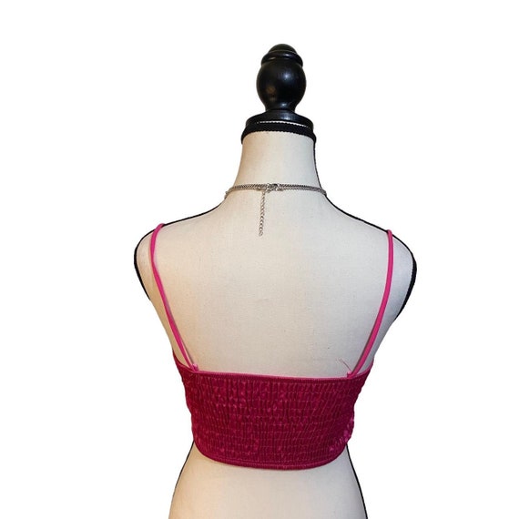 Y2k Pink Silk Corset Style Top Gem