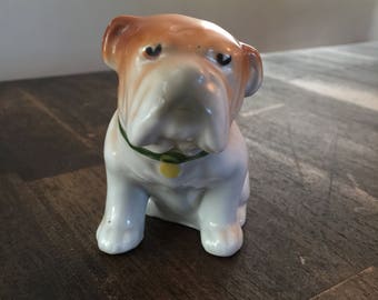 Free Shipping Japanese made English Bulldog circa 1950s sad face!