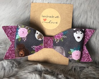For The Love of Dogs Glitter Bow