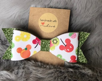 Disney Inspired Mickey Mouse Sweet Fruit Bow