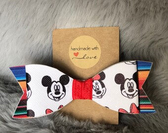 Disney Inspired Mexican Blanket Minnie Bow