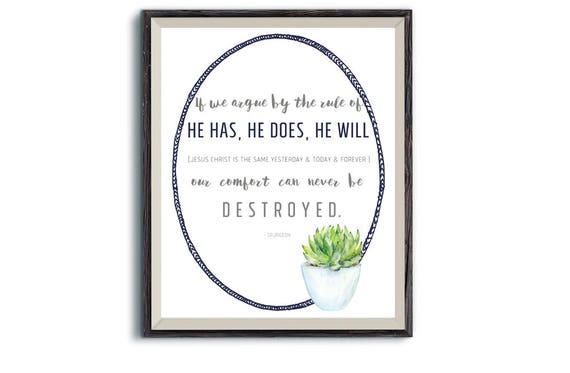 Citation De Spurgeon Si Nous Soutenons Par La Regle Dil A Etsy Canada