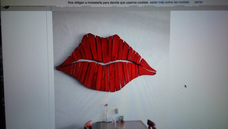 Red lips Wall Decor imagen 1