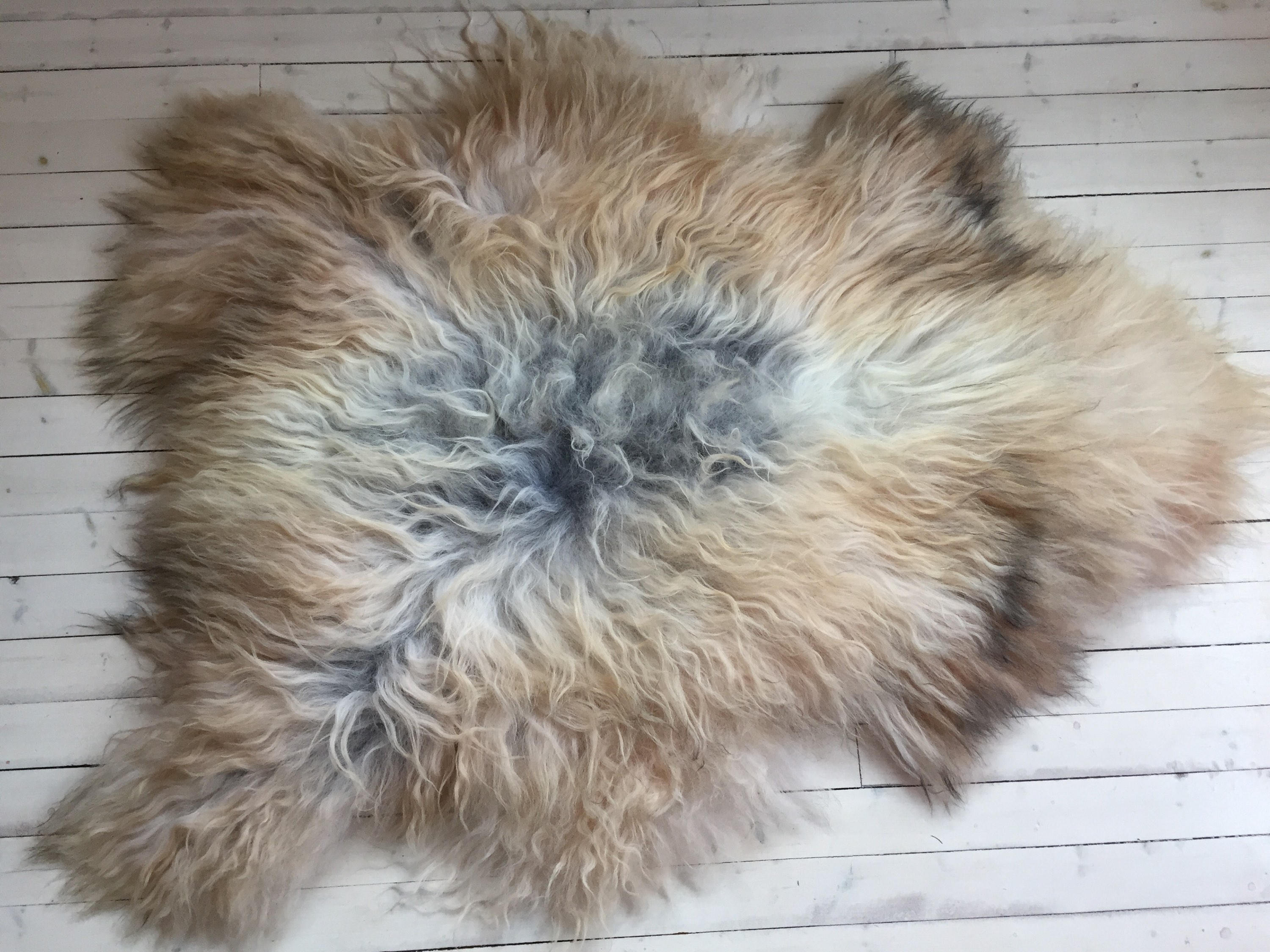 Long Haired Sheepskin Rug Soft Volumous Throw Sheep Skin
