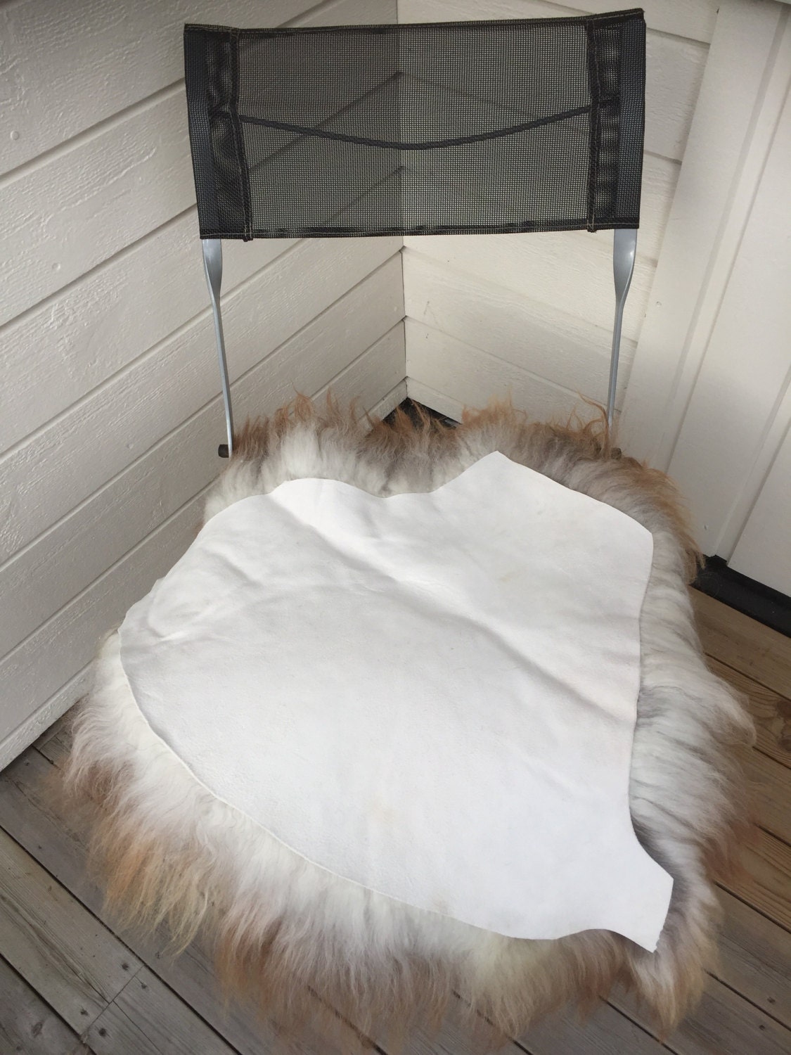 Sheepskin seat cover chair cushion for walkers car seats sheep skin